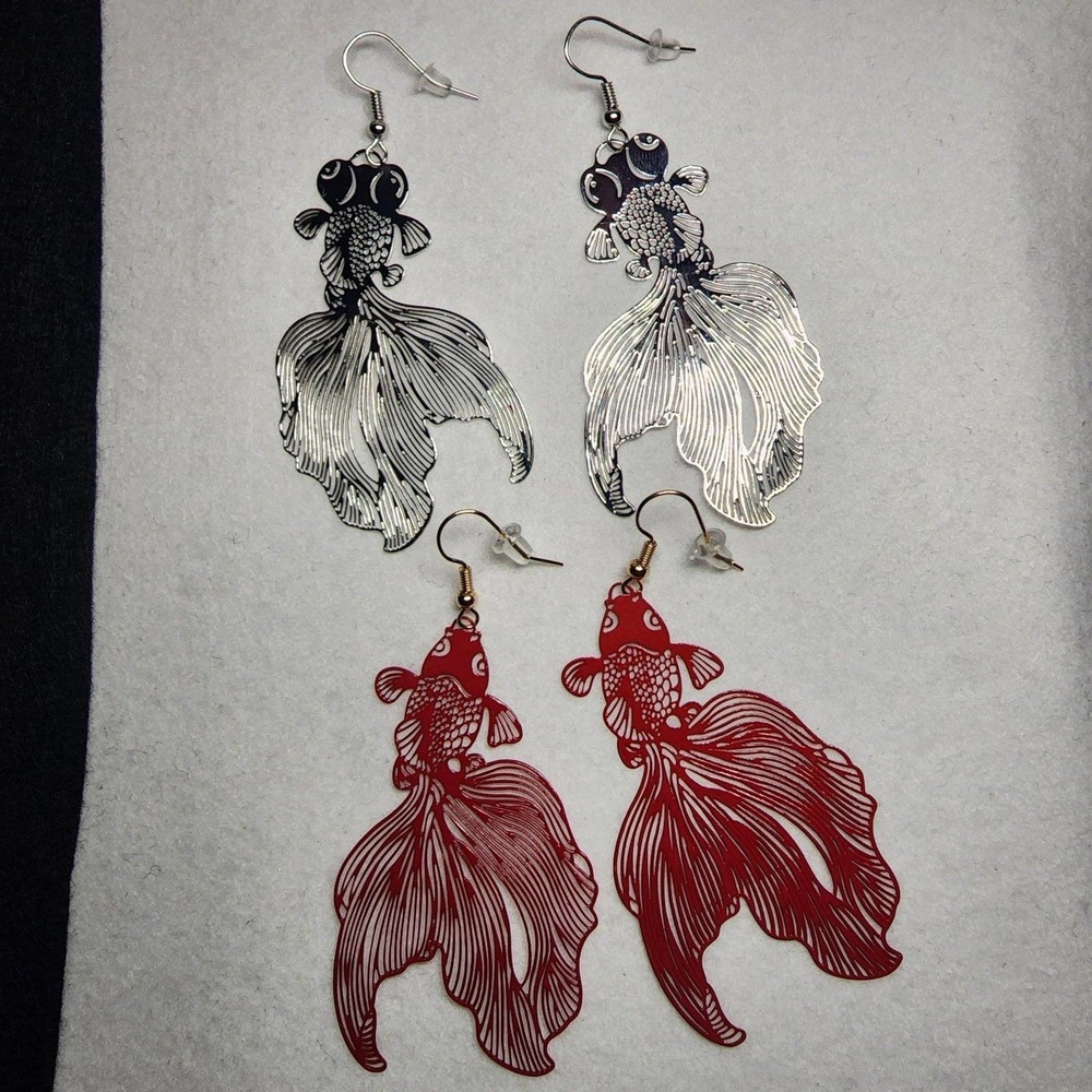 Koi Fish Earrings Set (2 Pairs ) Fish Keeper Fish Lover Earrings